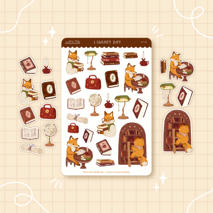 Sticker Sheet - Library