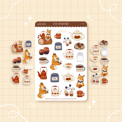 Sticker Sheet - Tea Comfort